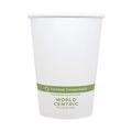 World Centric Paper Bowls, 4.4 dia x 5.8, 32 oz, White, PK500 BOPA32